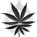 marihuana tattoo design idea