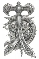 halo energy sword tattoo design idea