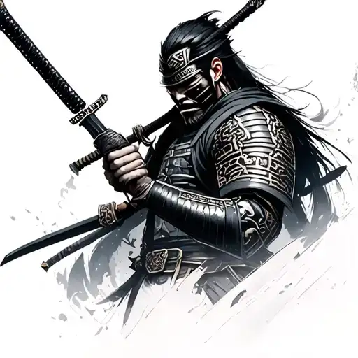 Cyberpunk 2077 Samurai tattoo design idea