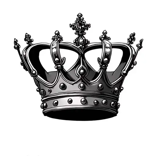 royal crown tattoo design idea