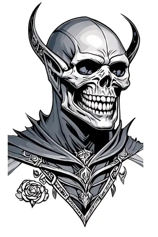skeletor tattoo design idea