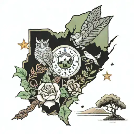 bailey and kileigh, state of New York and Georgia, national parks, June 21 2003, adventure tattoo design idea