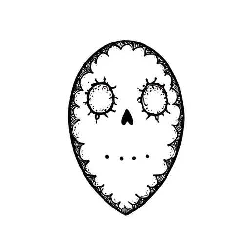 Voodoo Doll tattoo in black grey style tattoo design idea