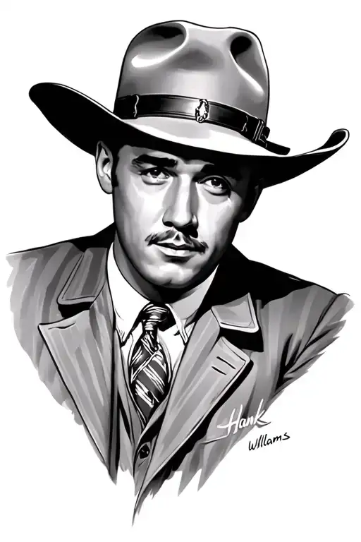 hank williams tattoo design idea