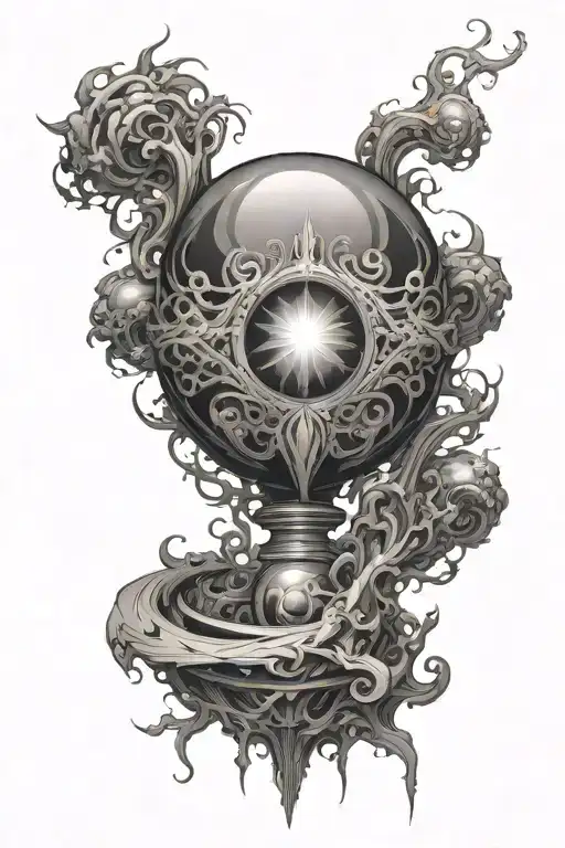 exalted orb tattoo design idea