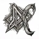 Bind Rune tattoo design idea