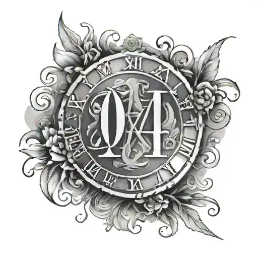 2024 In Roman Numerals tattoo design idea
