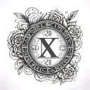 2024 In Roman Numerals tattoo design idea