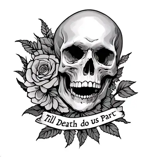Till Death Do Us Part tattoo design idea