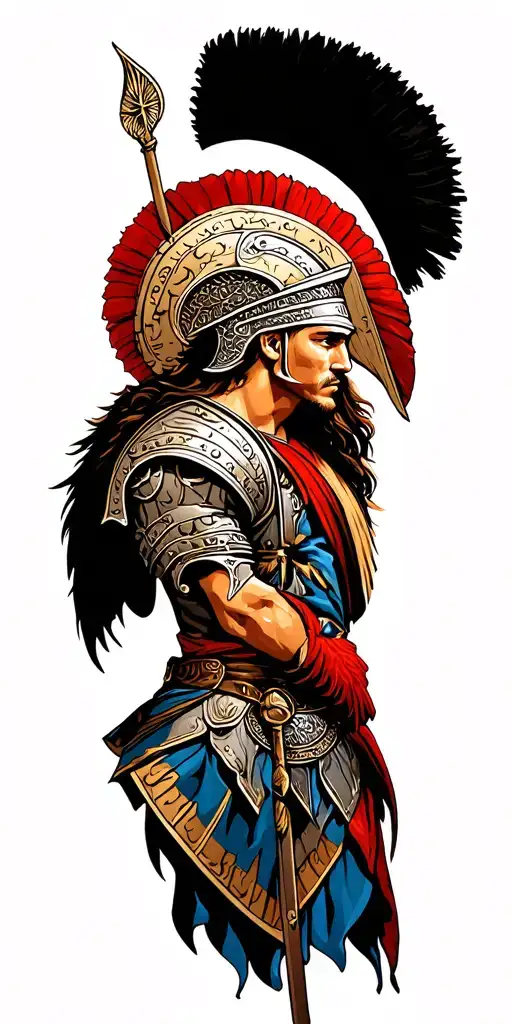 Roman Centurion tattoo design idea