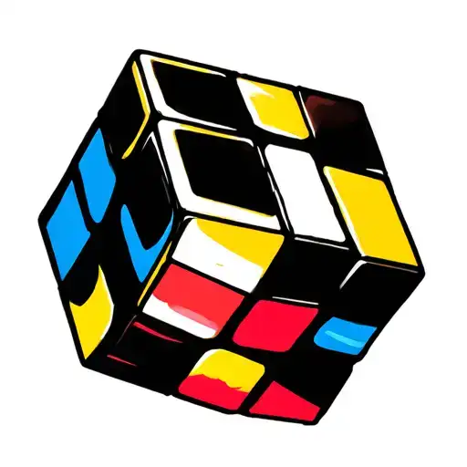 Rubik Cube tattoo design idea