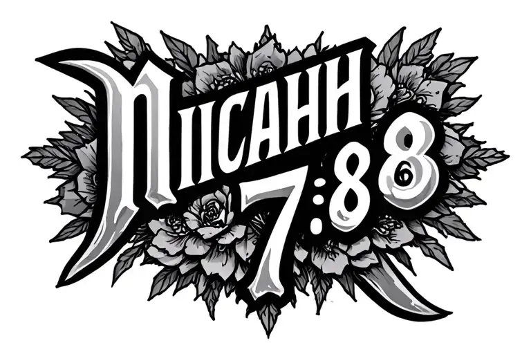 "MICAH 7:8" Cross tattoo tattoo design idea