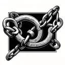 new chains same shackles gothic font tattoo design idea