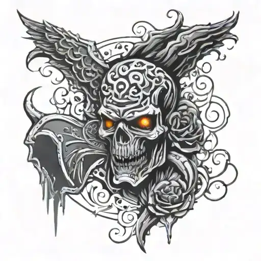 Black ops 2 zombies tattoo design idea