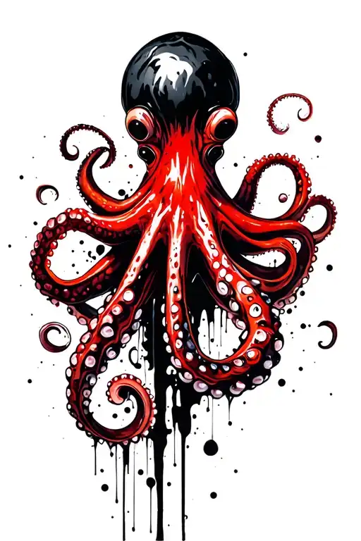 octopus wrapping its tentacles around my arm sleeve tattoo design idea