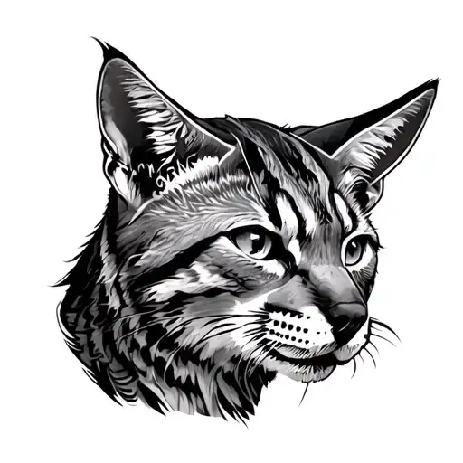 Bobcat tattoo design idea