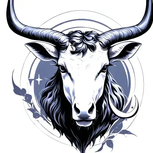 Sagittarius Taurus aquarius zodiac sign tattoo design idea