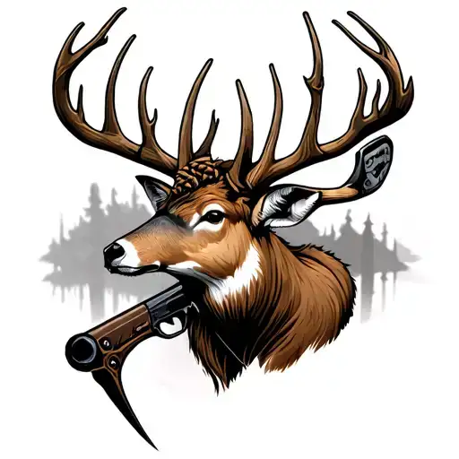 Bow Hunting tattoo design idea