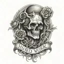 tattoo that has a meaning of hard work mental illness and tired tattoo design idea
