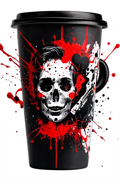 Coffee mug tattoo design idea