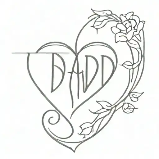 memorial tattoo for dad tattoo design idea