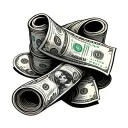 money rolls tattoo design idea