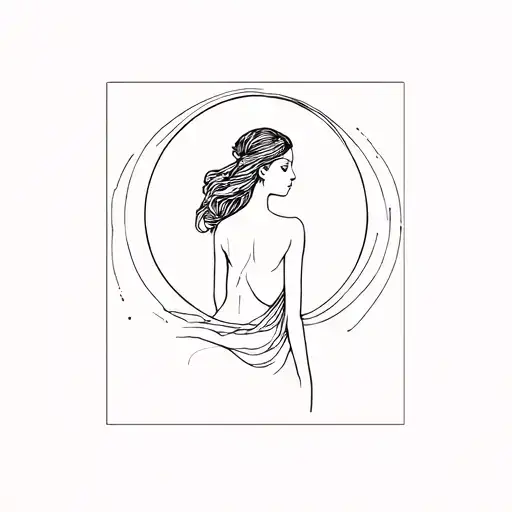 something that symbolizes the 9 muses for bicep, but make it more clear what it is and maybe include all 9 tattoo design idea