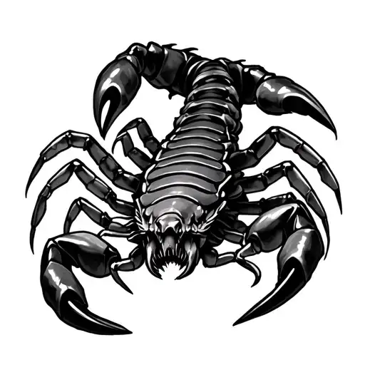 Scorpion tattoo on forearm scary looking in 3d not a lot of colors also not to big  tattoo design idea