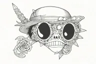 Monkey d luffy tattoo design idea