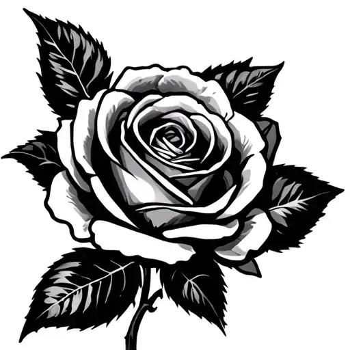 jade rose tattoo design idea