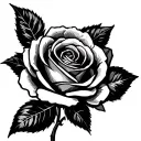 jade rose tattoo design idea