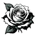 jade rose tattoo design idea