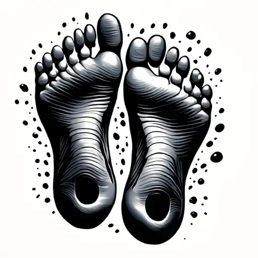 Perfect — walking across the bottom under the letters will look so clean and elegant!It’ll feel like the footprints are tattoo design idea