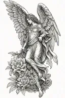 guardian angel tattoo design idea
