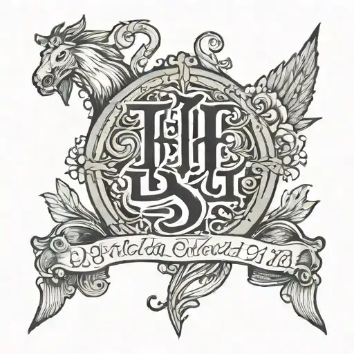 bible verse psalm 27:4 tattoo design idea