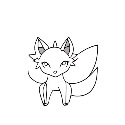 Vulpix tattoo design idea