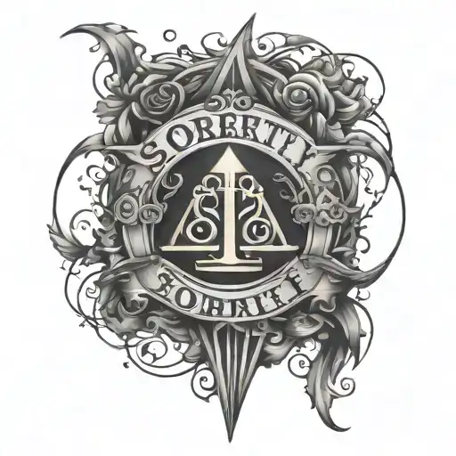 Sobriety tattoo design idea