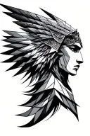Scottish Valkyrie tattoo design idea