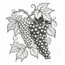 grapevine tattoo design idea