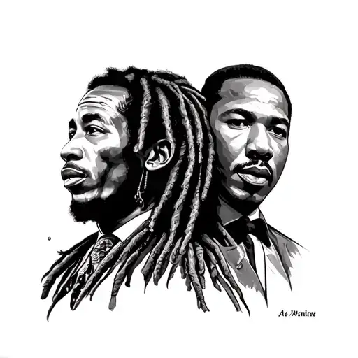 mande,bob Marley, Mohamed Ali, Malcolm X, Luther king jr, Africa tattoo design idea
