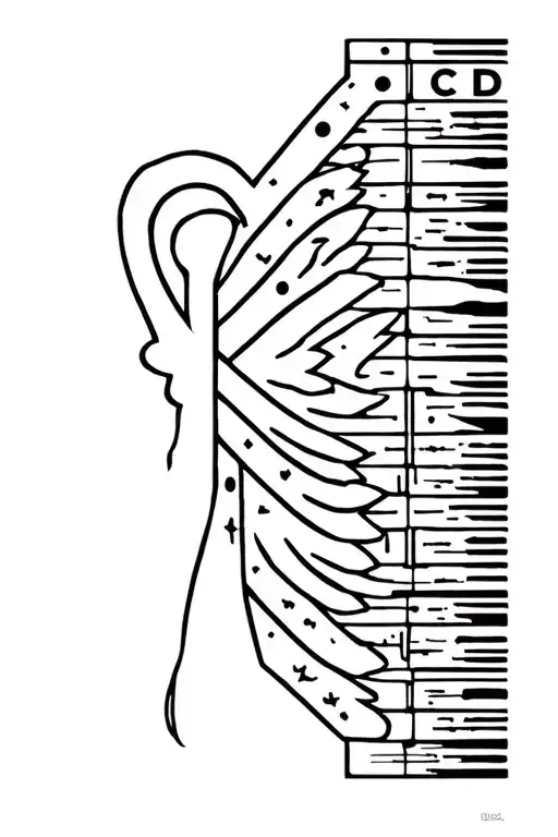 OCD awareness symbols and elements tattoo design idea