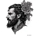Proverbs 18:24 "A man of many companions may come to ruin, but there is a friend who sticks closer than a brother" tattoo design idea