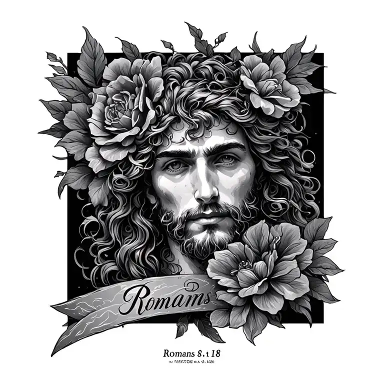 Romans 8:18 tattoo design idea