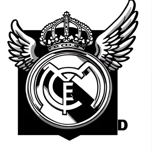 real madrid,wings tattoo design idea