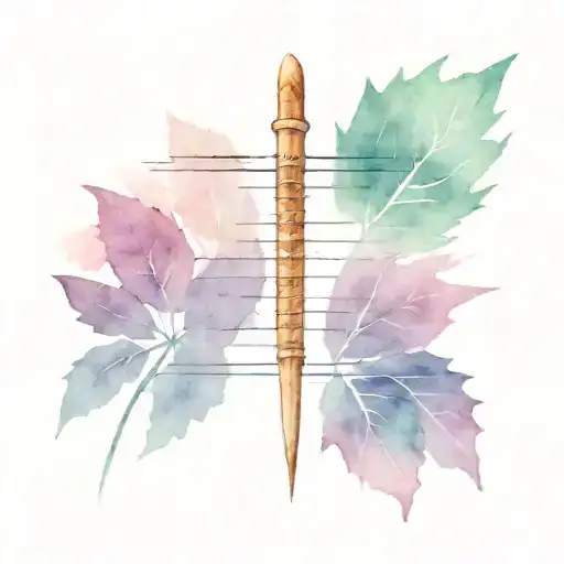 irish ogham ancient tattoo design idea