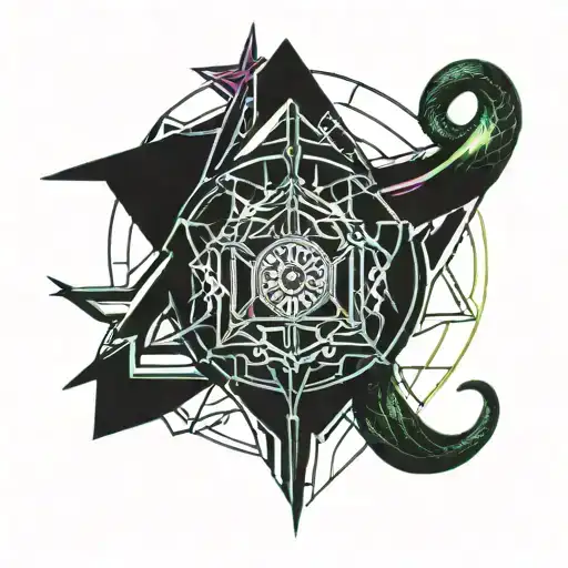 Sith empire with uroboros snake tattoo design idea