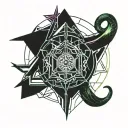 Sith empire with uroboros snake tattoo design idea