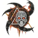 Sith empire with uroboros snake tattoo design idea