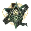 Sith empire with uroboros snake tattoo design idea