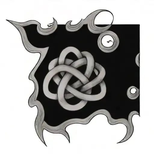 witches knot tattoo design idea